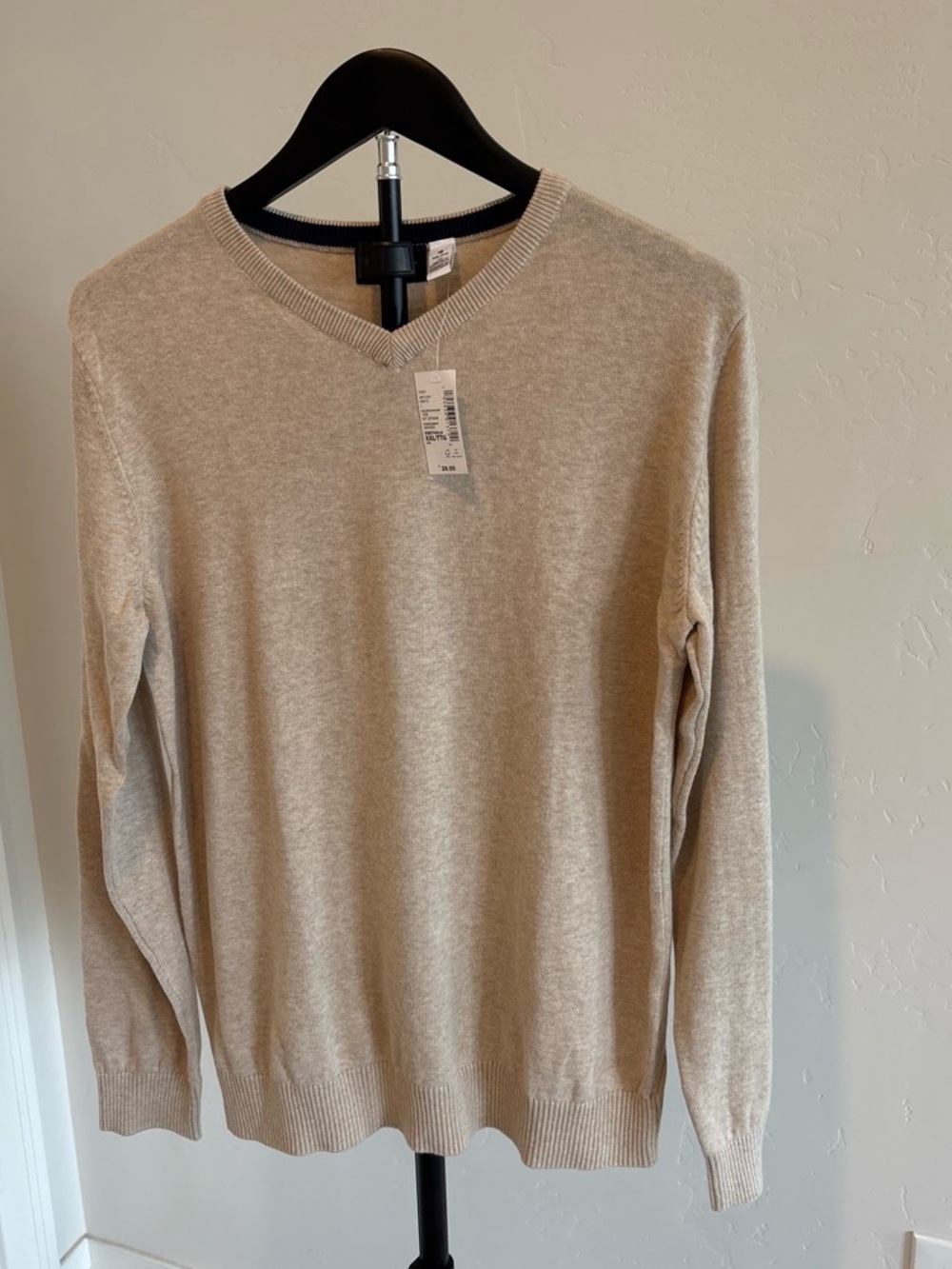 The Children’s Place Boys XXL 16 Beige V-Neck Sweater NWT School Uniform
